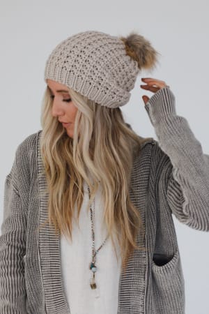 aspen-waffle-knit-faux-fur-beanie-mocha/Mocha