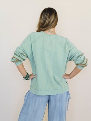 Lucky Flower Top - Sage L / Sage