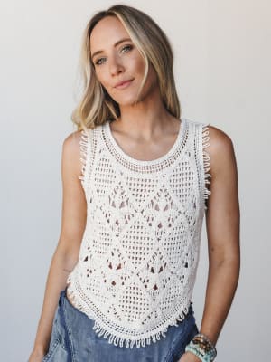 Breezy And Easy Crochet Tank: undefined