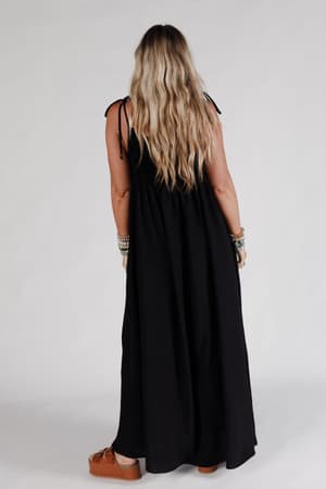 the-nest-bohemian-grace-maxi-dress-black/Black