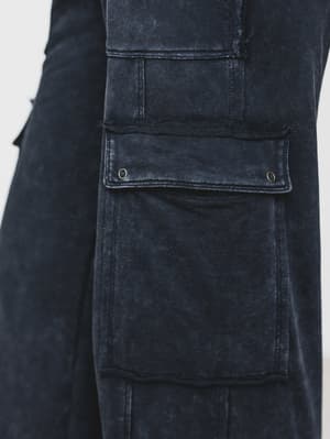 It's a Match Wide Leg Pants - Ash Black L / Ash Black