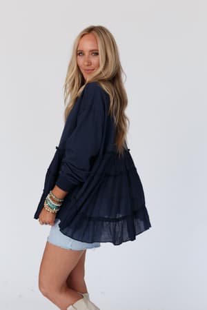 madeira-tiered-babydoll-top-navy/Navy