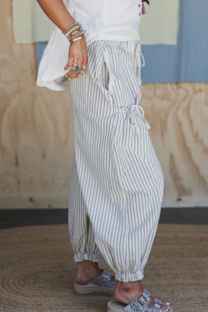 sunday-social-striped-drawstring-joggers-oatmeal/Beige