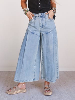 Endless Road Wide Leg Jeans: undefined