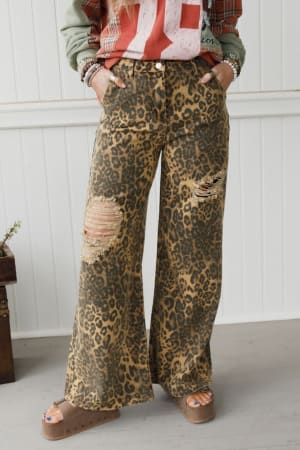 Untamed Spirit Distressed Jeans: undefined