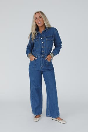 Little Extra Denim Jumpsuit: undefined