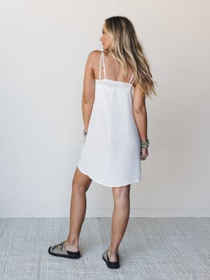 In A Mini Dress - White S / White