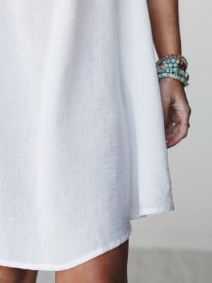 In A Mini Dress - White S / White