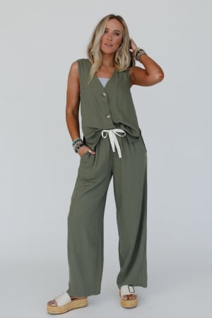 coastal-ease-drawstring-pants-olive/Green