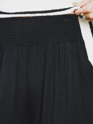 Seek The Moon Wide Leg Pants - Black M / Black