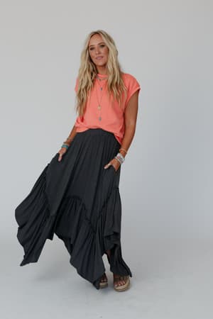 forever-beauty-maxi-skirt-charcoal-2-tone/Charcoal