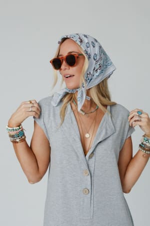 Love Full Paisley Bandana: undefined