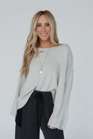 Got You Covered Drop Shoulder Pullover: undefined