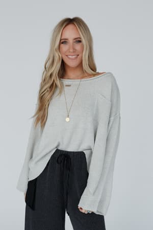 Got You Covered Drop Shoulder Pullover: undefined