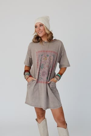fall-blossoms-tee-dress-mocha/Mocha