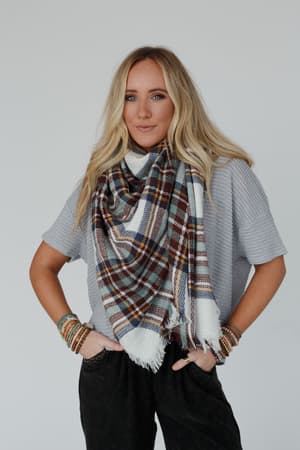 plaid-blanket-scarf-mint/Mint