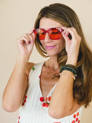 Sunny Side Sunglasses - Red OS / Red