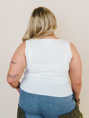 Riley Tank - White L / White