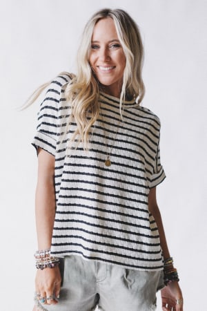 Endless Drift Striped Top: undefined