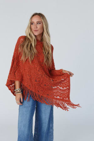 Sea Beyond Lace Poncho: undefined