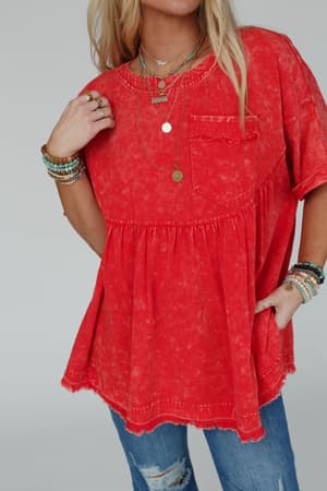 the-good-life-oversized-top-red/Red