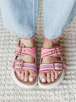 Rumor Has It Sandals - Pink Multi 6 / Pink Multi