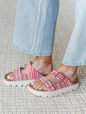 Rumor Has It Sandals - Pink Multi 6 / Pink Multi
