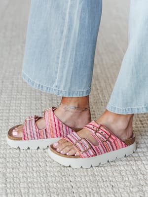 Rumor Has It Sandals - Pink Multi 6 / Pink Multi