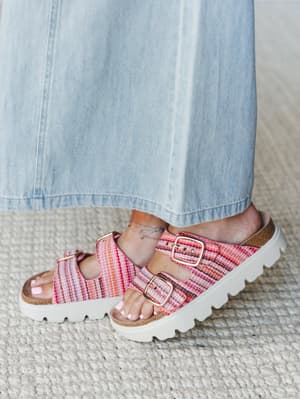 Rumor Has It Sandals - Pink Multi 6 / Pink Multi