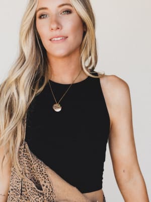 High Neck Seamless Brami - Black S/M / Black