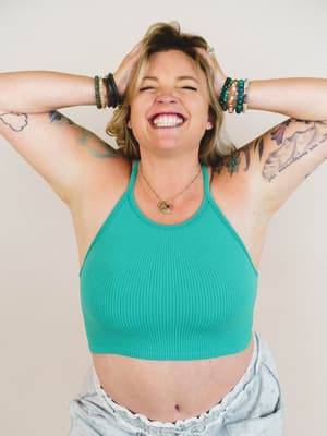 Knock Out Seamless Brami - Tropical Green S/M / Tropical Green
