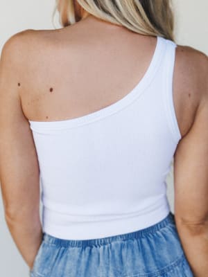 Sideswiped Brami Top - White S/M / White