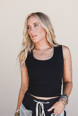 hot-take-double-layer-tank-black/Black