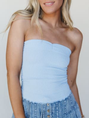 Calm Days Brami Top - Spa Blue S/M / Spa Blue