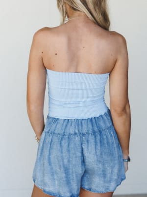 Calm Days Brami Top - Spa Blue S/M / Spa Blue