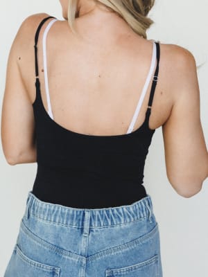 Forever Again Bodysuit - Black S/M / Black