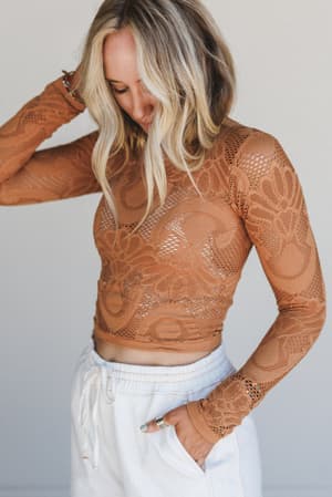 wander-net-layering-top-brown/Brown