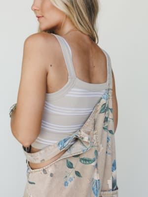 Off to Sail Stripe Brami - Ash Taupe White M/L / Ash Taupe White