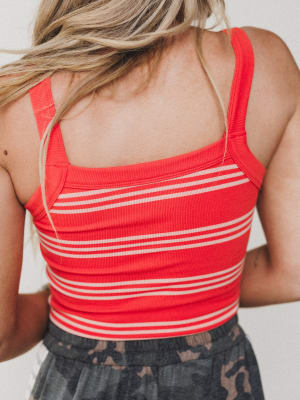 Off to Sail Stripe Brami - Summer Fig Ivory M/L / Summer Fig Ivory