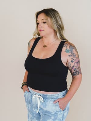 Easy Days Brami Top - Black S/M / Black