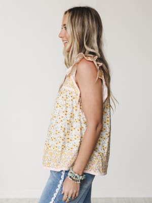 Meadow Maze Blouse - Sunflower Yellow S / Sunflower Yellow