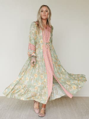 Lost in The Wind Maxi Dress: undefined