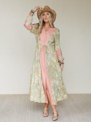 Lost in The Wind Maxi Dress - Sage L / Sage