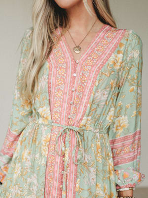 Lost in The Wind Maxi Dress - Sage L / Sage