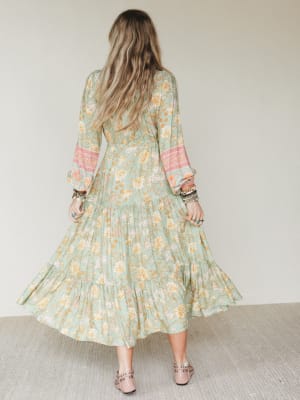 Lost in The Wind Maxi Dress - Sage L / Sage