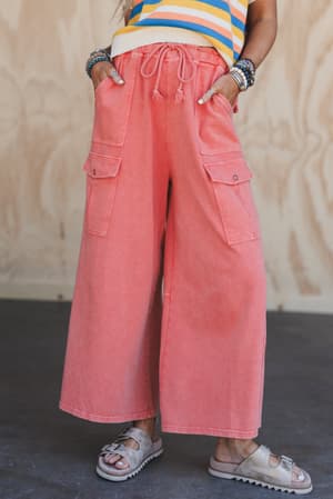the-nest-cargo-cascade-wide-leg-pants-carnation/Orange
