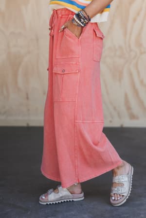the-nest-cargo-cascade-wide-leg-pants-carnation/Orange
