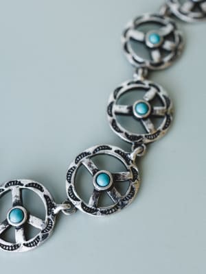 Peace Locked In Bracelet - Turquoise OS / Turquoise