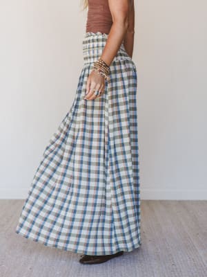 Journey Home Maxi Skirt - Denim L / Denim