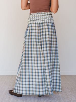 Journey Home Maxi Skirt - Denim L / Denim